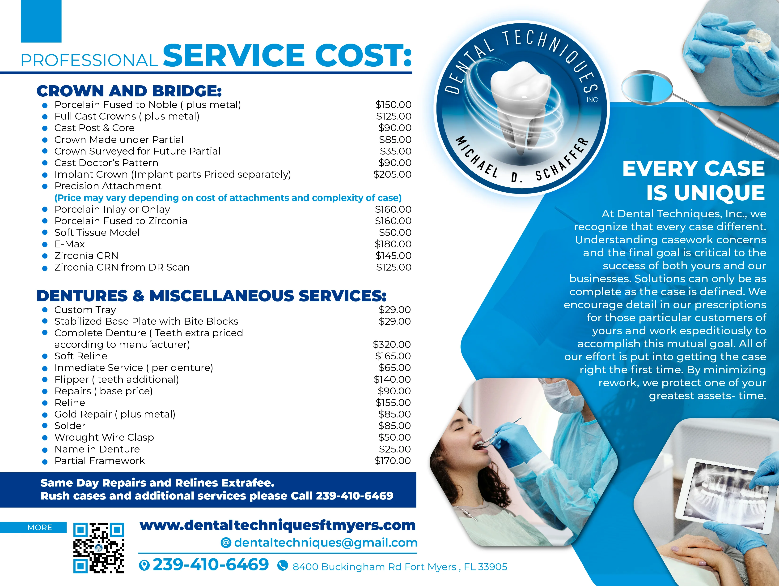 Lista de precios Dental Techniques
